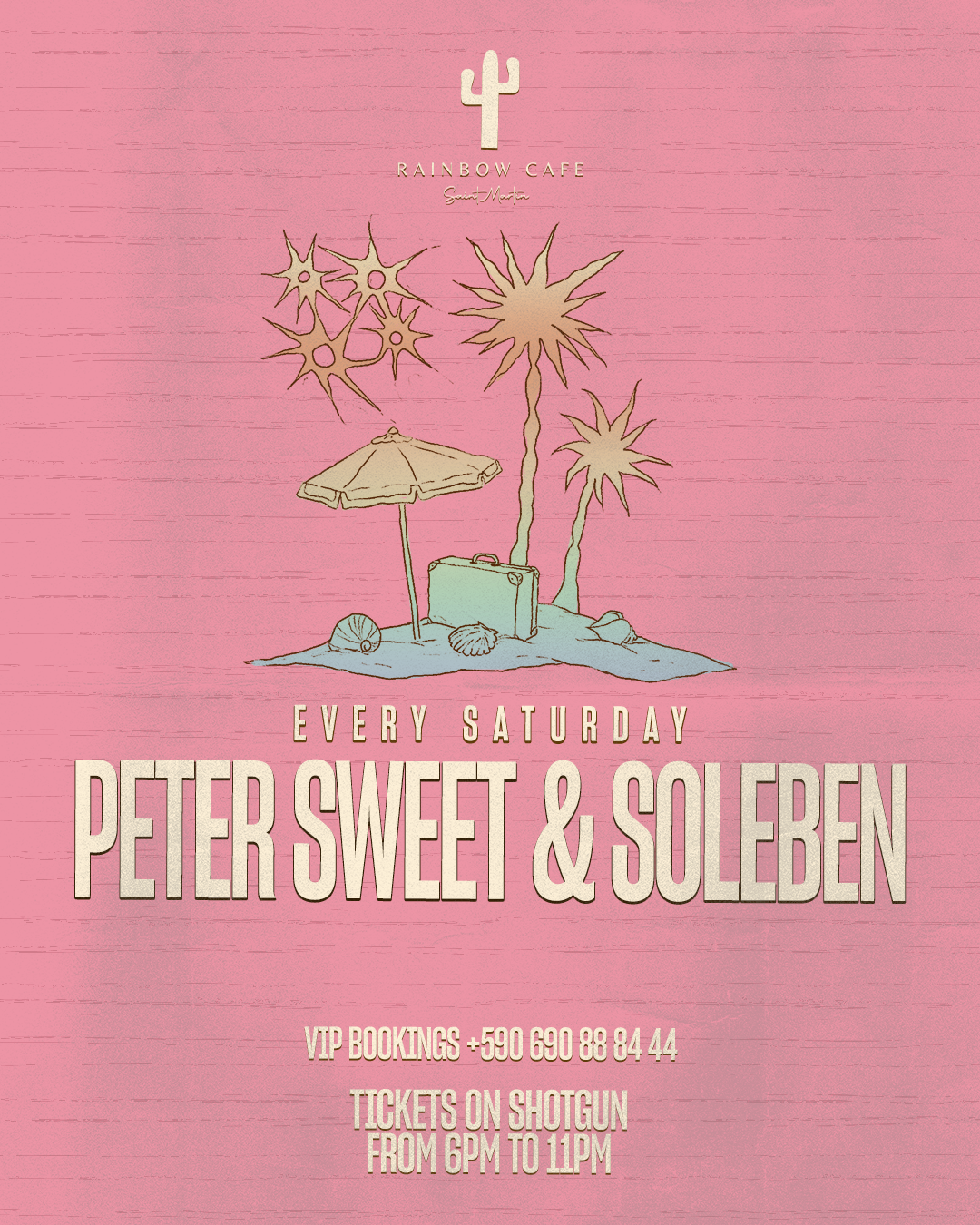 DJ Peter Sweet &amp; soleben live at Rainbow Café Grand Case Saint-Martin